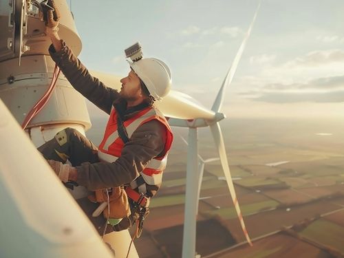 Jak ubezpieczyć ryzyka związane z pracą na wysokości przy turbinach wiatrowych?