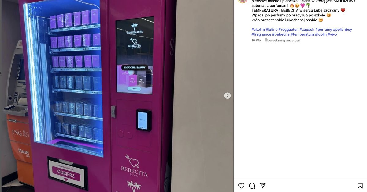 Bamn Automat Menu TOPrankingi.com - Pierwszy w Polsce automat z perfumami SKOLIM – nowość ...